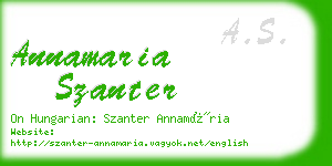 annamaria szanter business card